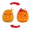 Squishmallows Fidgets Og Småleker | Squishmallows>13 cm Flip A Mallows Oksana the Chicken Leg / Weaver the Waffle