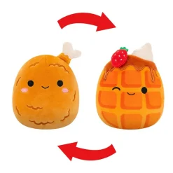 Squishmallows Fidgets Og Småleker | Squishmallows>13 cm Flip A Mallows Oksana the Chicken Leg / Weaver the Waffle