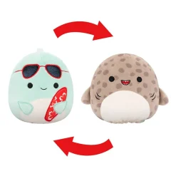 Squishmallows Fidgets Og Småleker | Squishmallows>13 cm Flip A Mallows Perry the Dolphin / Azi the Leopard Shark