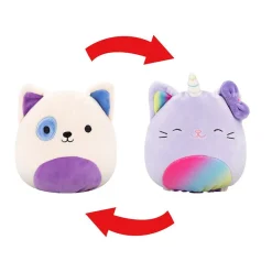 Squishmallows Fidgets Og Småleker | Squishmallows>13 cm Flip A Mallows Taghi the Bull Terrier / Cienna the Purple Rainbow Caticorn