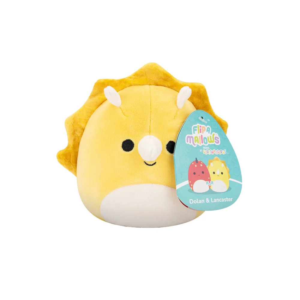 Squishmallows Fidgets Og Småleker | Squishmallows>13 cm Flip A Mallows Dolan the Dinosaur / Lancaster the Triceratops