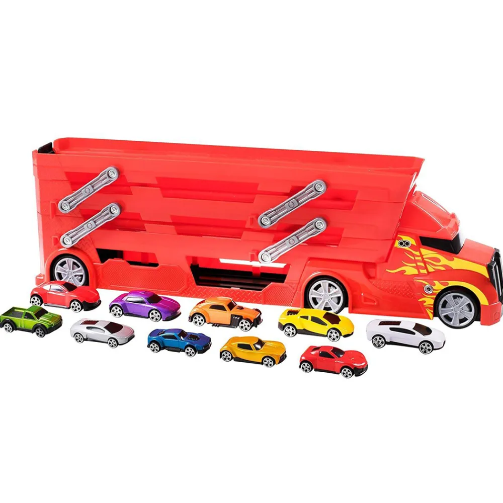 Teamsterz Lastebil, Gravemaskin Og Traktor | Lekebiler>Metro City Launcher Transporter