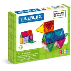 RINGO Vitenskap Og Byggesett>Tileblox Rainbow 20 pcs set