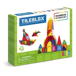 RINGO Vitenskap Og Byggesett>Tileblox Rainbow 42 pcs set