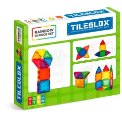 RINGO Vitenskap Og Byggesett>Tileblox Rainbow 14 pcs set