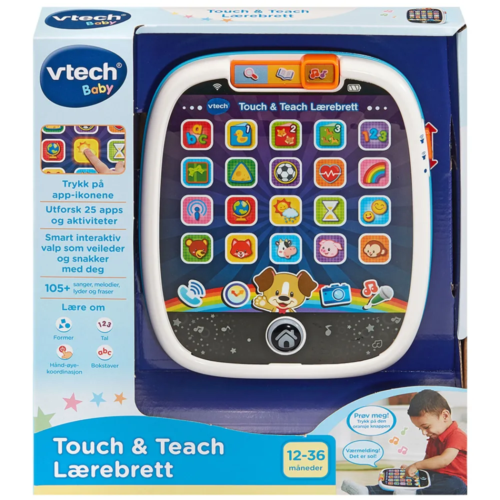 VTech Aktivitetsleker>Touch & Teach Tablet NO